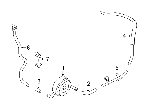 2010 Nissan Maxima Oil Cooler Hose-Water Diagram for 21306-JA10A