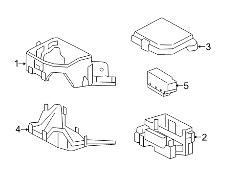 2013 Toyota Yaris Fuse & Relay Fuse Holder Diagram for 82631-52040