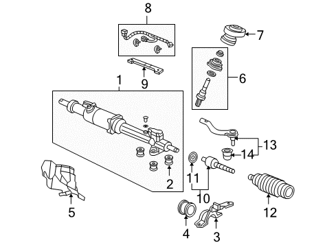 2007 Honda Accord P/S Pump & Hoses, Steering Gear & Linkage Sensor, Torque Diagram for 53100-SDR-900