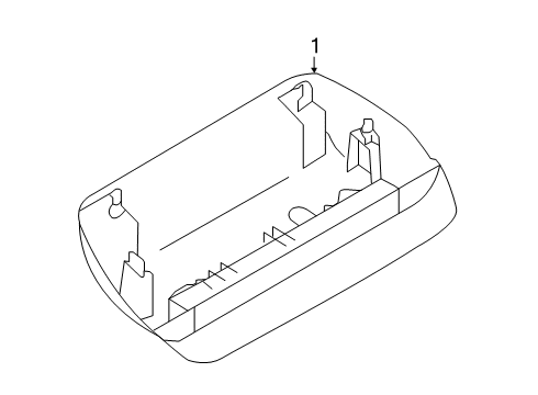 2020 Nissan Kicks High Mount Lamps Stop Lamp Assembly-High Mounting Diagram for 26590-5RA0A