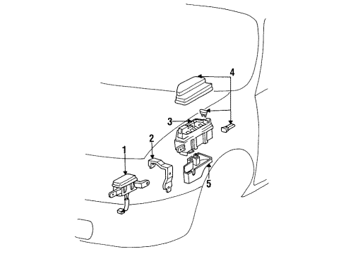 1991 Toyota Tercel Electrical Components Relay Diagram for 85910-12010