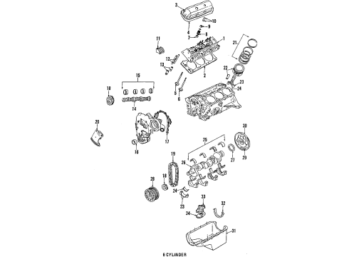 1987 Chevrolet Cavalier Engine Mounting Mount, Engine Front Diagram for 14069253