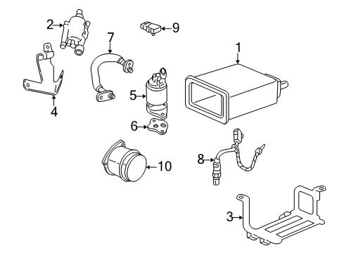 1998 Cadillac Seville Powertrain Control Module, Knock Sensor Diagram for 16196410