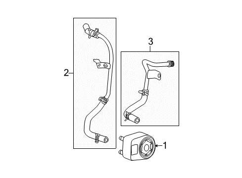 2004 Dodge Neon Oil Cooler Tube-Oil Cooler Diagram for 4884297AD