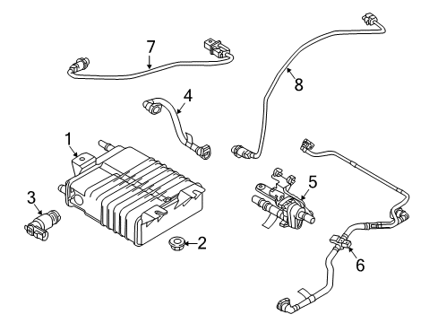 2016 Ford Focus Powertrain Control Vapor Hose Diagram for F1FZ-9C047-F