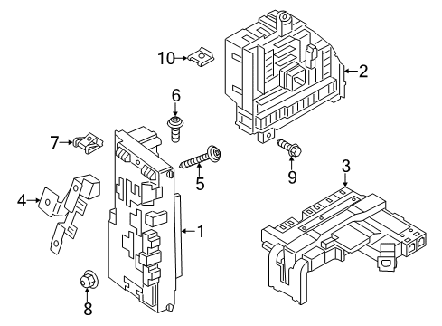 2014 BMW X3 Electrical Components Screw Diagram for 07129904962