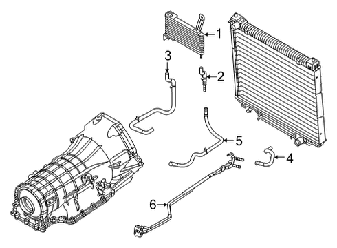 2015 Ford E-350 Super Duty Trans Oil Cooler Tube Assembly Diagram for GC2Z-7R081-D