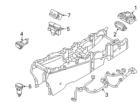 2016 Kia K900 Navigation System Accessory Socket Assembly Diagram for 951203T100