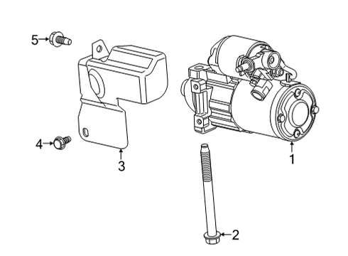 2021 Chevrolet Express 3500 Starter Starter Diagram for 12691976