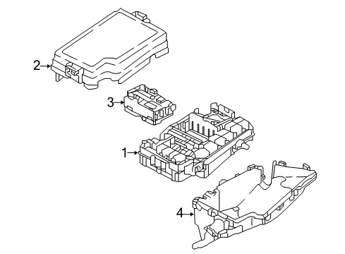 2019 Hyundai Elantra GT Fuse & Relay Pcb Block Assembly Diagram for 91959-G3010