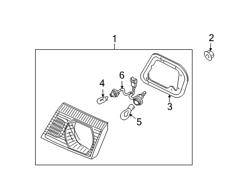 2006 Kia Optima Bulbs Lamp Assembly-Rear Combination Diagram for 924103C100