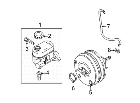 2018 Ford E-350 Super Duty Hydraulic System Booster Diagram for DC2Z-2005-A