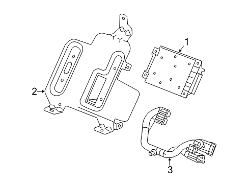 2016 Chevrolet Corvette Electrical Components Module Diagram for 23355891