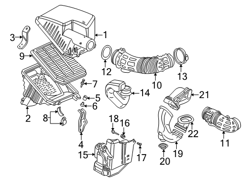 1998 Acura RL Filters Tube, Side Branch Diagram for 17280-PX9-A00