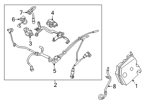 2016 Cadillac CT6 Turbocharger Air Tube Diagram for 12662882