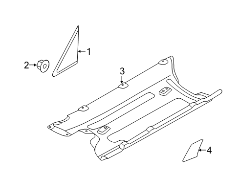 2021 Kia Sedona Exterior Trim - Pillars Glass & MOULDING ASY Diagram for 86180A9010