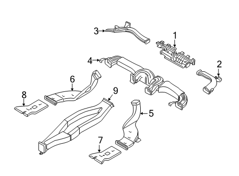 2021 Hyundai Ioniq Ducts Hose Assembly-Side DEFROSTER, LH Diagram for 97380-G2100