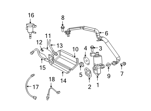 2007 Jeep Wrangler Emission Components CANISTER-Vapor Diagram for 52126071AB