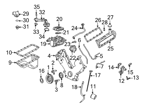 2004 Ford Expedition Powertrain Control ECM Diagram for 4L7Z-12A650-DBRM