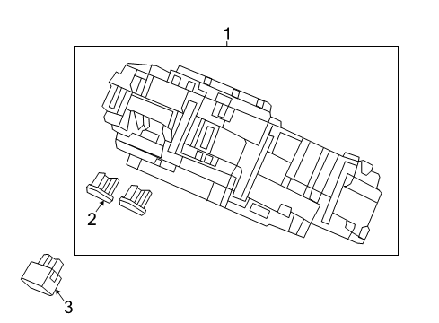 2016 Honda HR-V Fuel Supply Box Assembly Fuse Diagram for 38200-T7S-A11