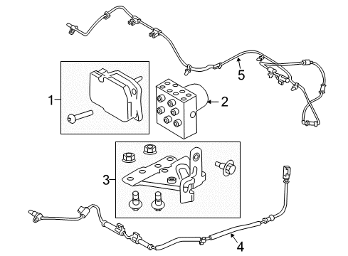 2016 Ford F-250 Super Duty ABS Components Control Module Diagram for FC3Z-2C219-B