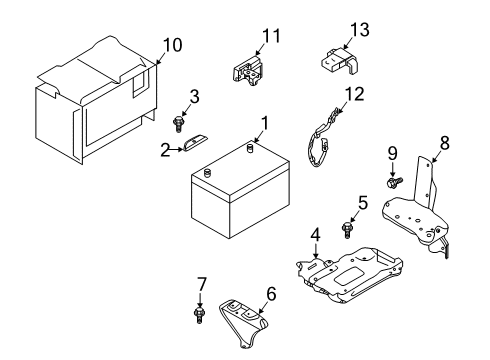 2020 Infiniti QX50 Battery Cable Assy-Battery Earth Diagram for 24083-5NA0A