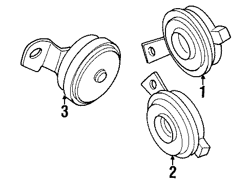 1996 Infiniti J30 Anti-Theft Components Control Assembly-Theft Warning Diagram for 28590-10Y10