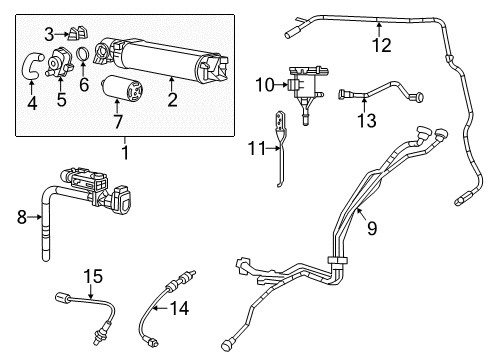 2021 Dodge Charger Emission Components Bracket-Proportional PURGE SOLENOID Diagram for 68200564AB