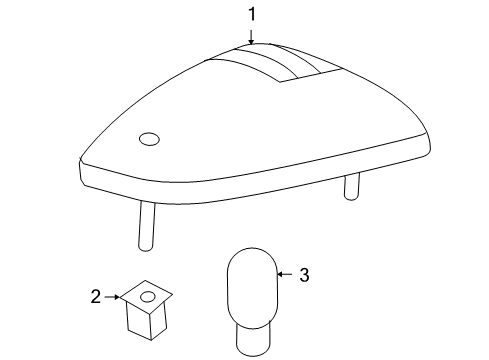 2006 Dodge Ram 3500 Bulbs Lamp-Cab Diagram for 55077559AC