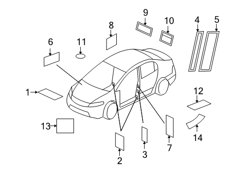 2013 Honda Insight Information Labels Label, High Voltage Caution Diagram for 1K812-RBJ-A00