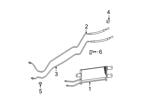 2003 Dodge Ram 2500 Trans Oil Cooler Tube-Oil Cooler Diagram for 52028924AF