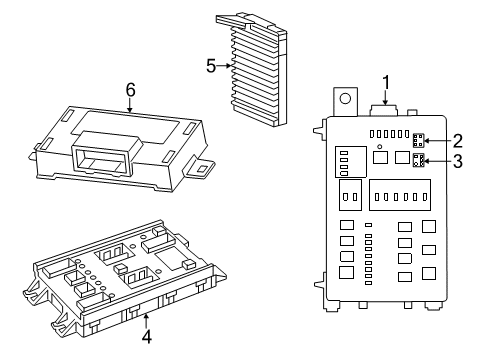 2020 Chrysler 300 Fuse & Relay Module-Body Controller Diagram for 68424597AC