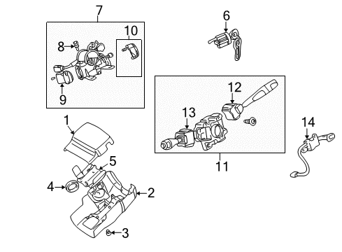 2004 Dodge Stratus Switches Switch-Multifunction Diagram for 4608808AF