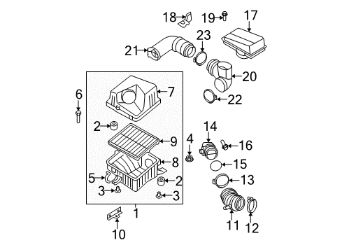 2009 Kia Sorento Powertrain Control Oxygen Sensor Assembly Diagram for 392103C850