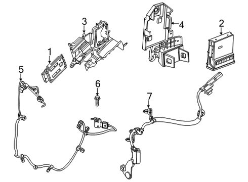 2022 Cadillac CT5 Ride Control Rear Sensor Diagram for 84839972