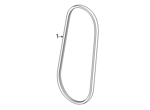 2014 Cadillac ELR Belts & Pulleys Water Pump Belt Diagram for 55569329