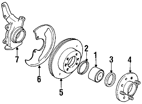 1985 Nissan Maxima Front Brakes Cap-ADJUSTER Diagram for 40263-01E00