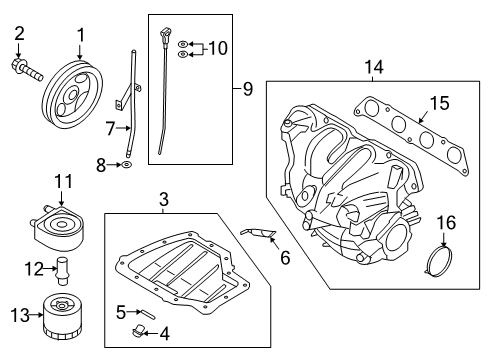 2019 Hyundai Veloster N Filters Manifold Assembly-Intake Diagram for 28310-2GTB2