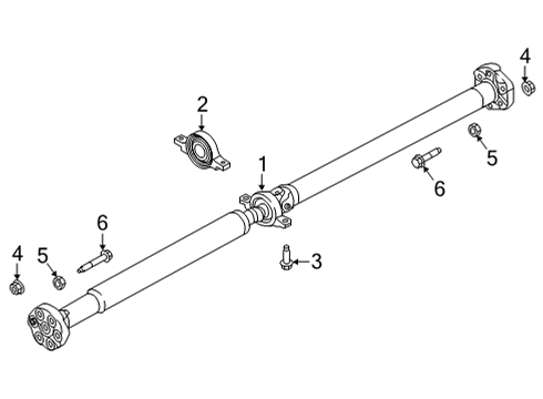 2022 Genesis G90 Drive Shaft - Rear Bolt Diagram for 493193M050