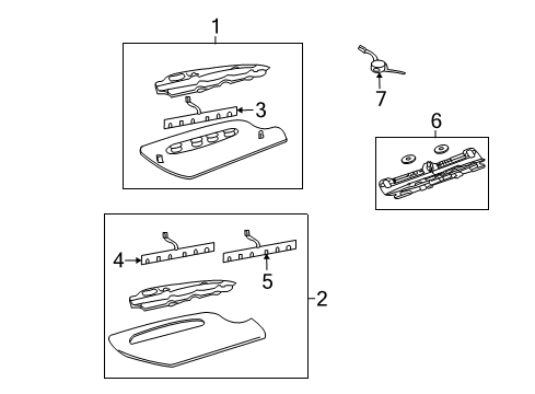 2005 Lincoln Town Car Bulbs High Mount Lamp Diagram for 6W1Z-13A613-AB