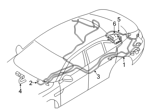 2016 Ford Special Service Police Sedan Electrical Components Wire Harness Diagram for FG1Z-14290-A