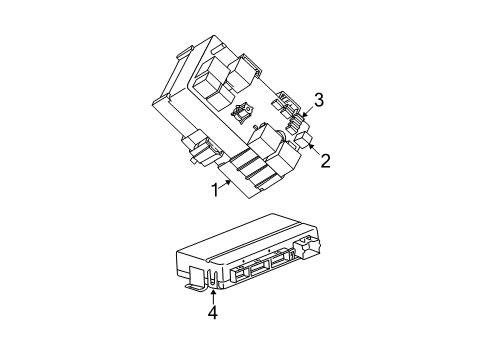 2006 Chevrolet Equinox Controls - Instruments & Gauges Control Module Diagram for 15855659