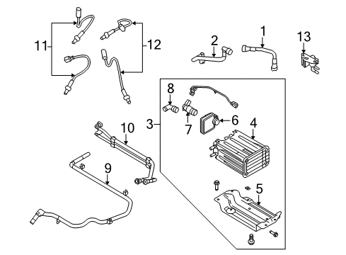 2009 Ford E-350 Super Duty Emission Components Vapor Hose Diagram for 9C2Z-9G297-J