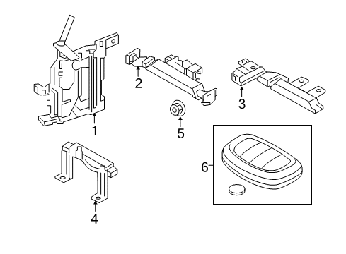 2014 Hyundai Tucson Keyless Entry Components Transmitter Assembly Diagram for 95430-2S201