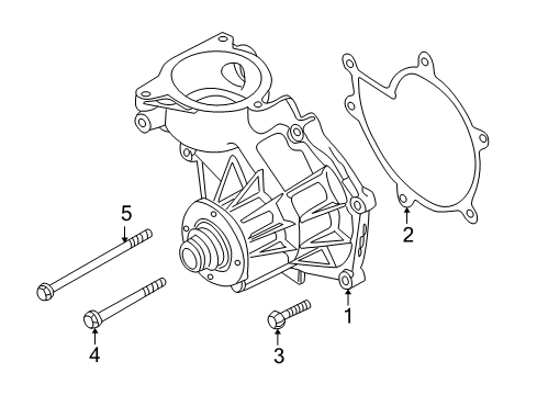 2002 BMW Z8 Water Pump Hex Bolt With Washer Diagram for 11141438558