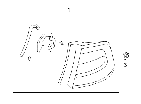 2014 Dodge Dart Tail Lamps Lamp-Tail Diagram for 68081394AH