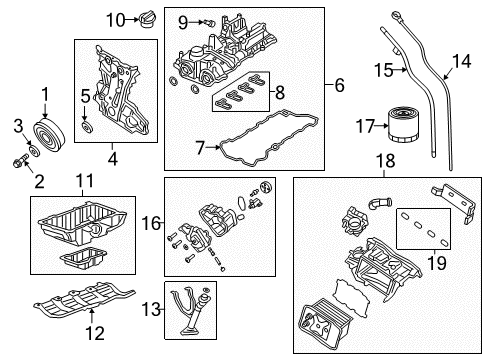 2022 Jeep Wrangler Engine Parts Pan-Engine Oil Diagram for 5048692AA