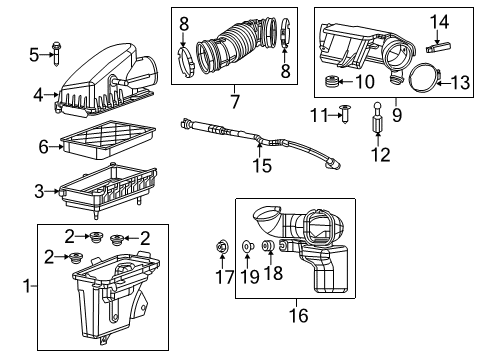 2017 Chrysler 200 Filters Clamp-Hose Diagram for 6510846AA