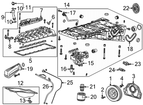 2020 GMC Sierra 1500 Filters Filler Cap Diagram for 55510927