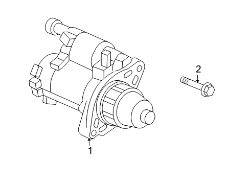 2013 Acura TL Starter Starter, Core Id (Sm-44248) (06312-Rdb-515) (Reman) Diagram for 06312-RDB-515RM